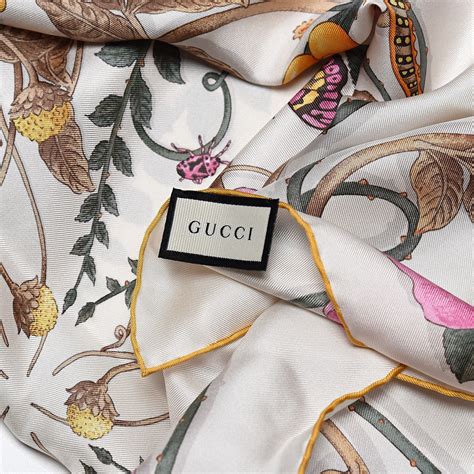 gucci inspired floral scarf|original gucci silk scarf.